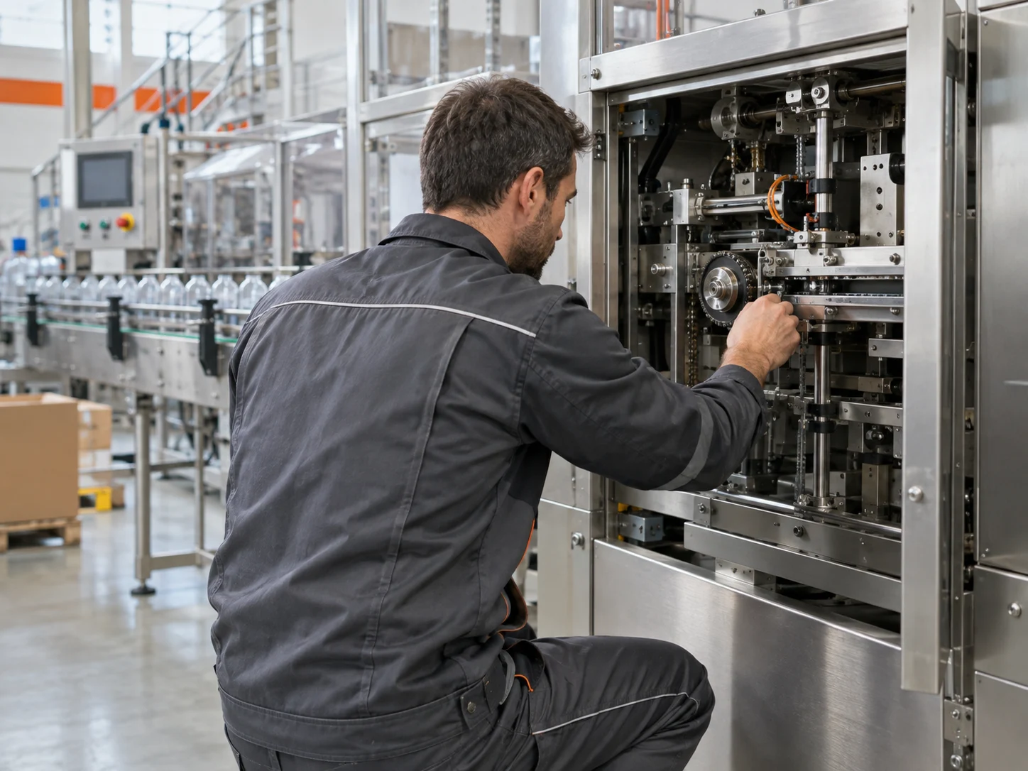 Imagen ilustrativa de un técnico revisando una instalación industrial